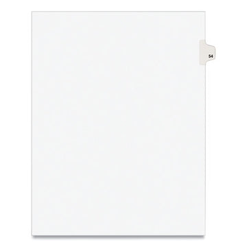 Avery® Preprinted Legal Exhibit Side Tab Index Dividers, Avery Style, 10-tab, 54, 11 X 8.5, White, 25-pack, (1054) freeshipping - TVN Wholesale